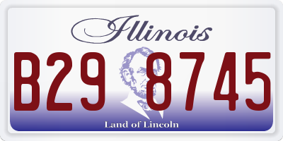 IL license plate B298745