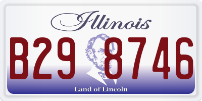 IL license plate B298746