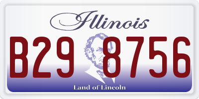 IL license plate B298756