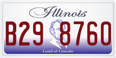 IL license plate B298760