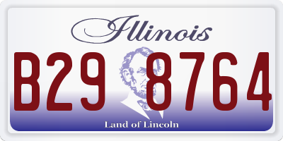 IL license plate B298764