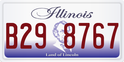 IL license plate B298767