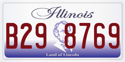 IL license plate B298769