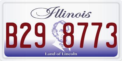 IL license plate B298773