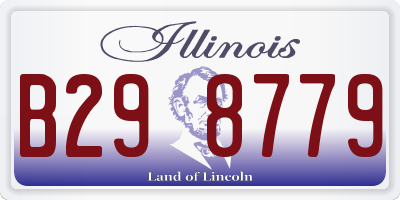 IL license plate B298779