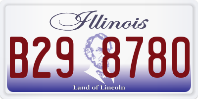 IL license plate B298780