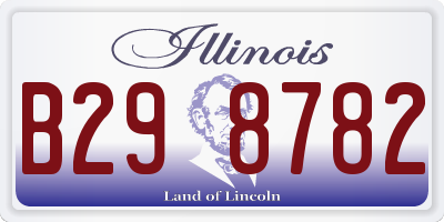 IL license plate B298782