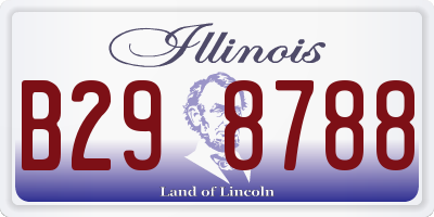 IL license plate B298788