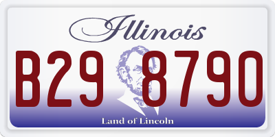IL license plate B298790
