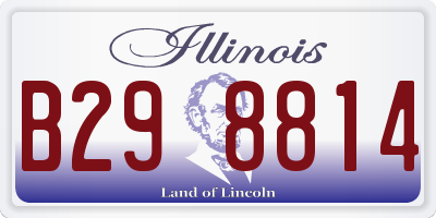 IL license plate B298814