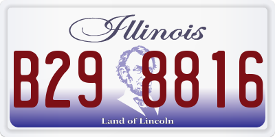 IL license plate B298816