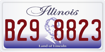 IL license plate B298823