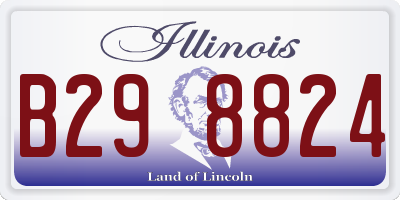 IL license plate B298824