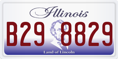 IL license plate B298829