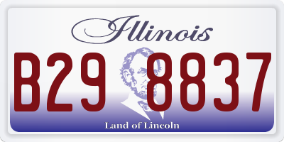IL license plate B298837