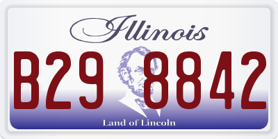 IL license plate B298842
