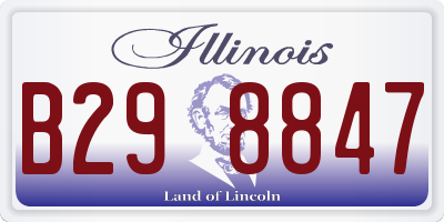 IL license plate B298847