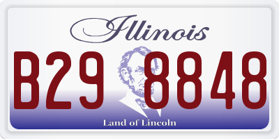 IL license plate B298848