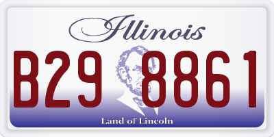 IL license plate B298861