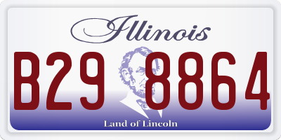 IL license plate B298864