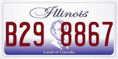 IL license plate B298867