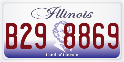 IL license plate B298869