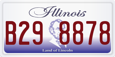 IL license plate B298878