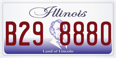 IL license plate B298880