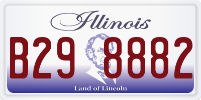 IL license plate B298882