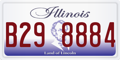 IL license plate B298884