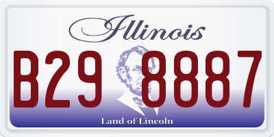 IL license plate B298887