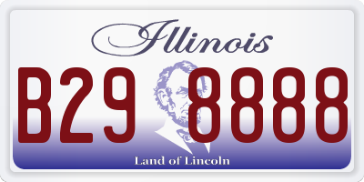 IL license plate B298888