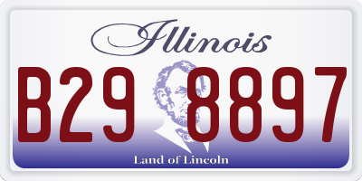 IL license plate B298897