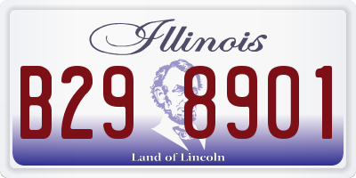 IL license plate B298901
