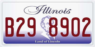 IL license plate B298902