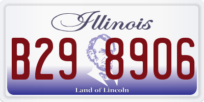 IL license plate B298906