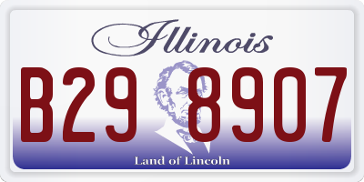 IL license plate B298907