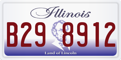 IL license plate B298912