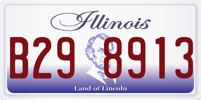 IL license plate B298913