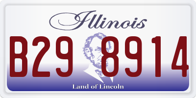 IL license plate B298914