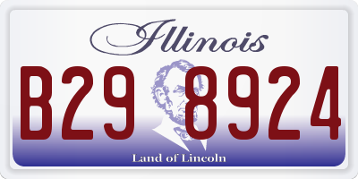 IL license plate B298924