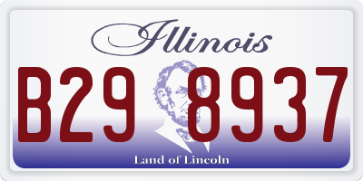 IL license plate B298937