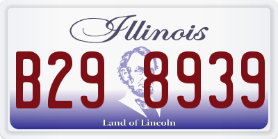 IL license plate B298939