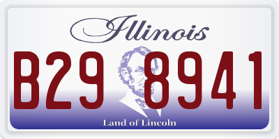 IL license plate B298941