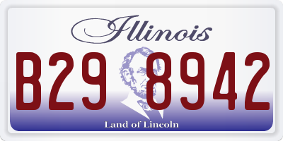 IL license plate B298942