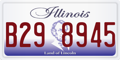 IL license plate B298945