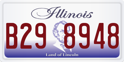 IL license plate B298948