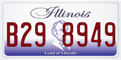 IL license plate B298949