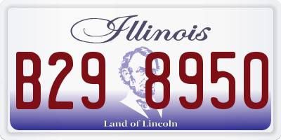 IL license plate B298950