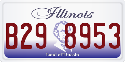 IL license plate B298953